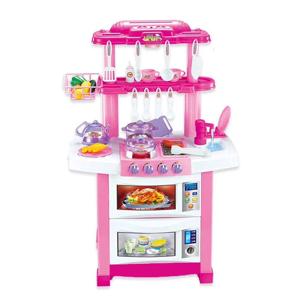

Детский игровой набор интерактивная кухня Happy Little Chef с аксессуарами 33 элемента 83 см