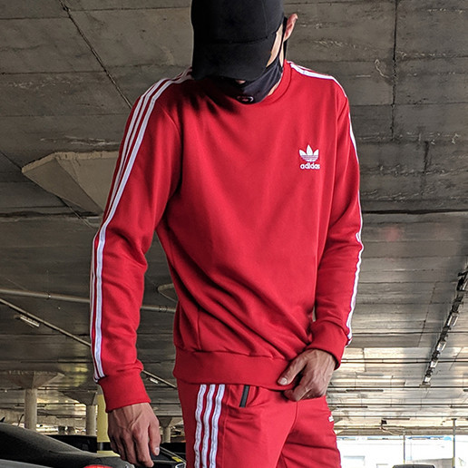 

Свитшот в стиле Adidas Badge красный M