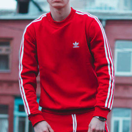 

Теплый свитшот Adidas Badge красный L