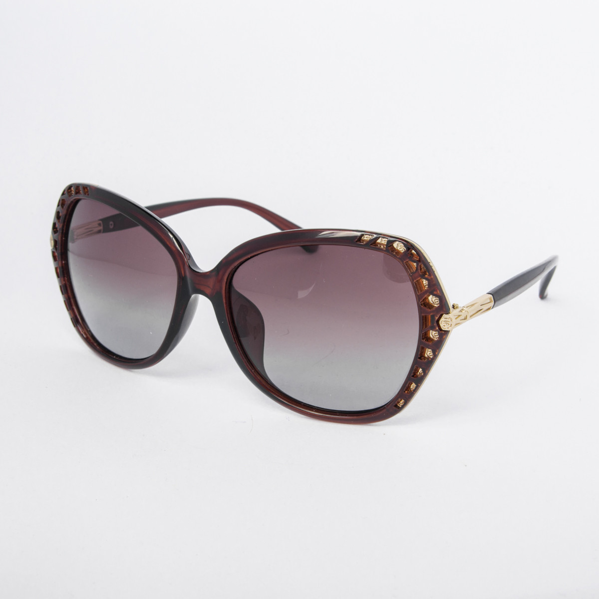 

Поляризационные женские солнцезащитные очки коричневые - P1738, Коричневый