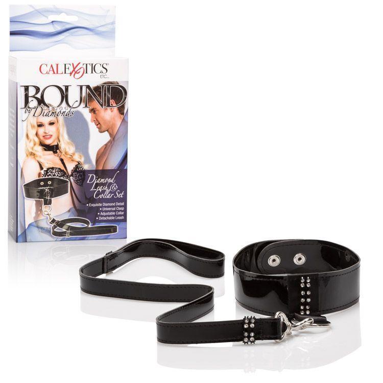 

Элегантный ошейник с поводком Bound By Diamonds Leash and Collar Set