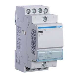 

Контактор Hager ESL427 25A 2НВ+2НЗ 12W