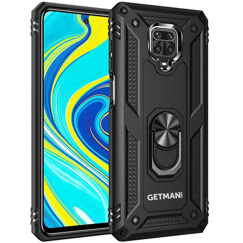 

Противоударный чехол GETMAN (Ударопрочный) для Xiaomi Redmi Note 9s / Note 9 Pro/Note 9 Pro Max Black, Черный