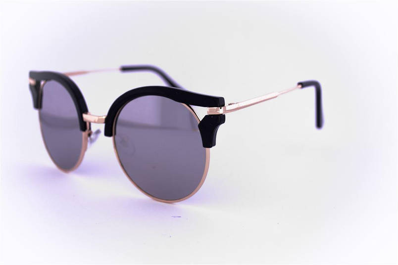 Жіночі гламурні окуляри Котяче око - Чорні - 1051, фото 2