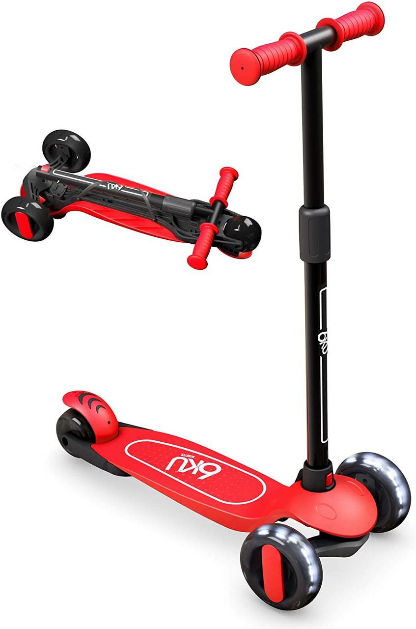 

Детский трехколесный самокат Kick Scooter Складной, Черный