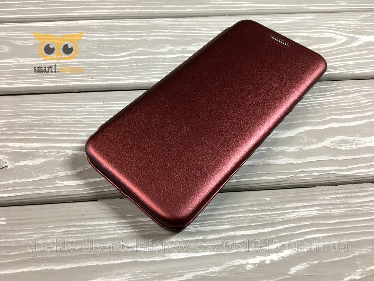 

Чехол книжка Classic для Xiaomi Mi 8 бордовый