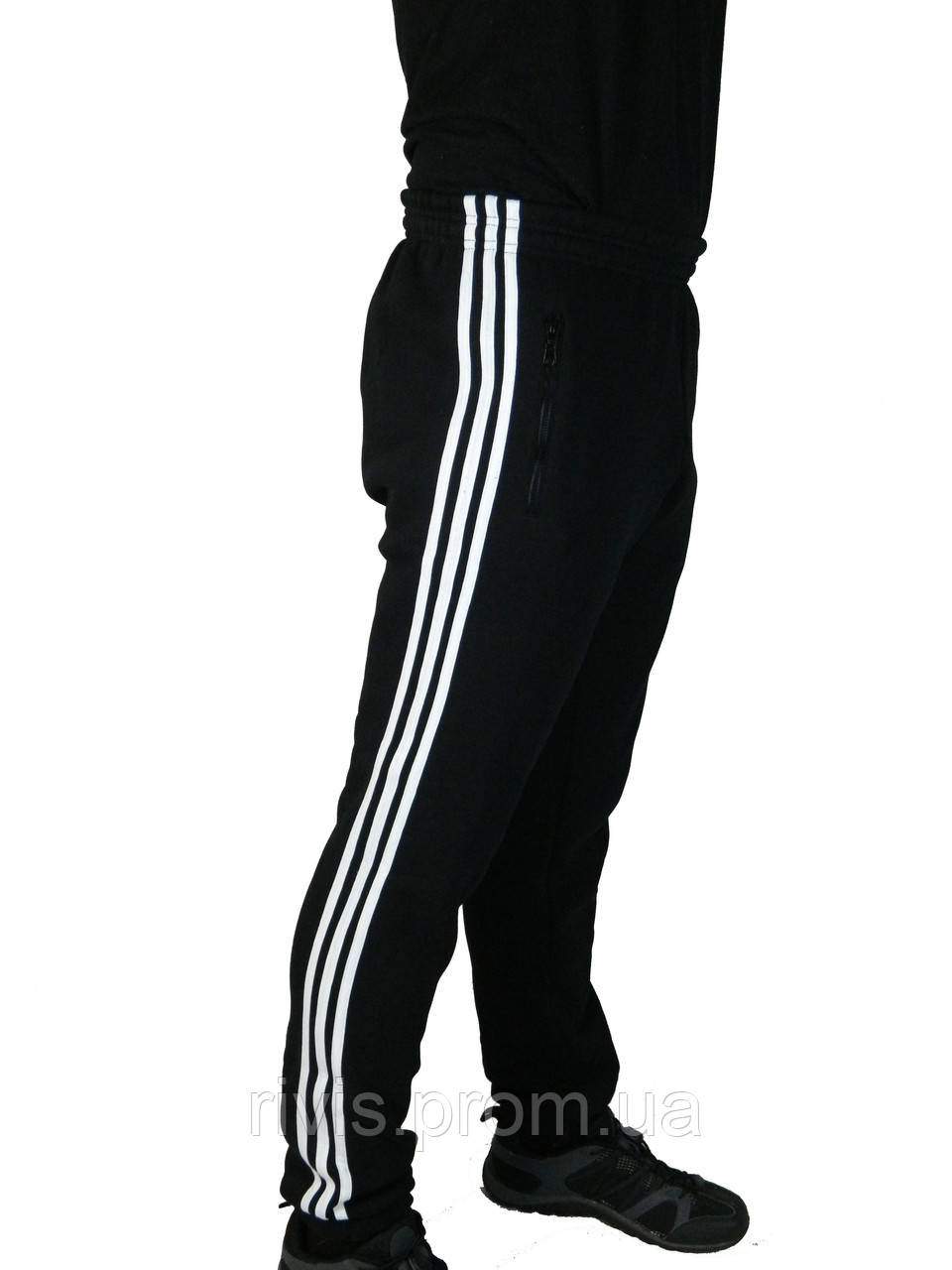 

Штаны трикотажные мужские adidas,три полосы,классика на резинке,зауженные 46-52,Турция., Синий