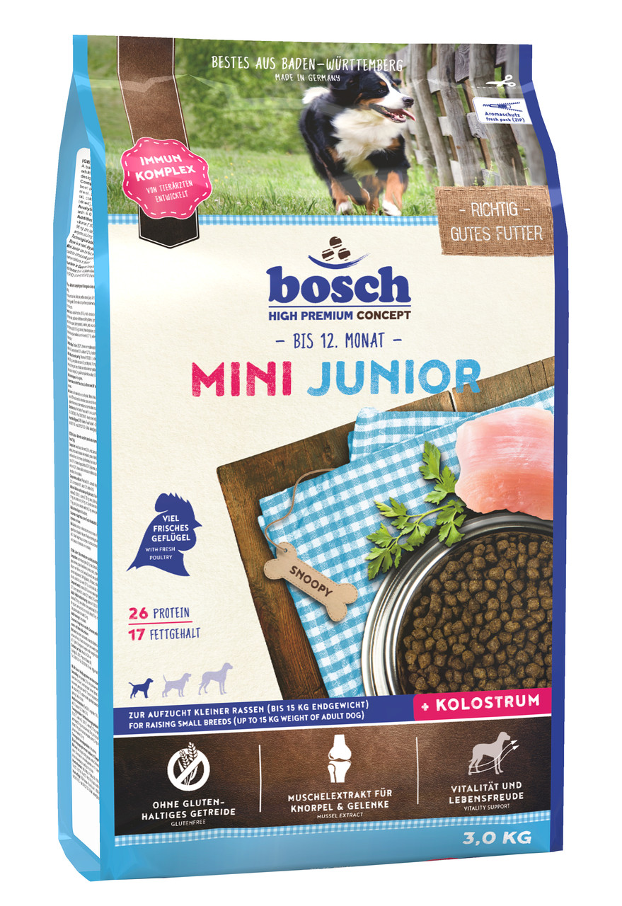 Bosch Mini Junior сухой корм для щенков мелких пород 3 кг