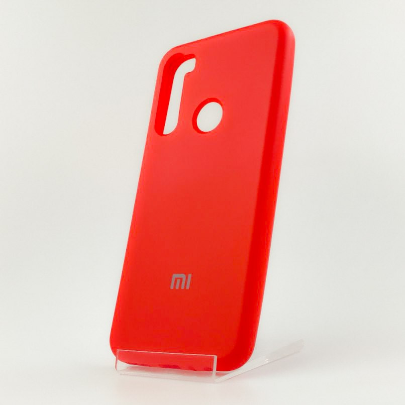 

Оригинальный матовый чехол-накладка Silicone Case Xiaomi Redmi note8t Red, Красный