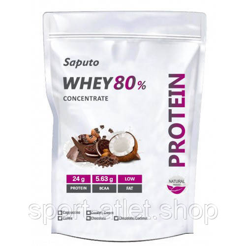 

Протеин Saputo Whey Concentrate 80%, 900 грамм Шоколад