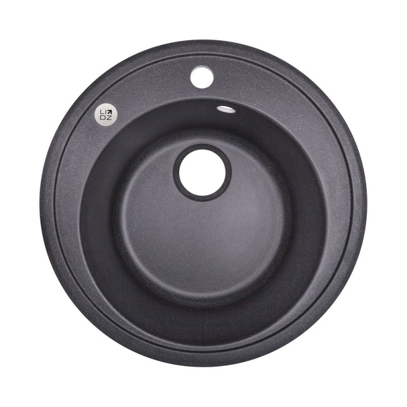 

Кухонная мойка гранитная круглая Lidz D510/200 BLA-03 (LIDZBLA03D510200), Черный