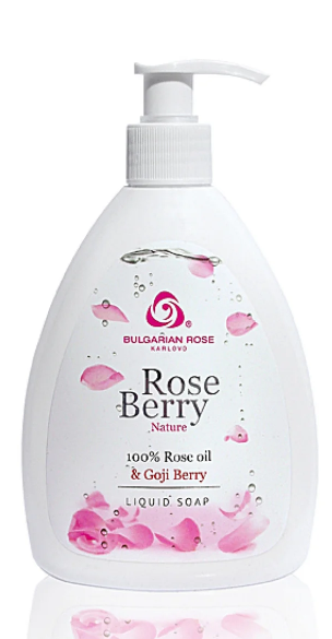 

Жидкое мыло Rose Berry Nature, Болгарская Роза, Карлово 290 мл с дозатором.