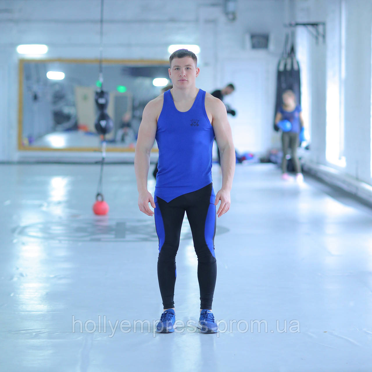 

Мужская спортивная майка fitU Progress blue XL