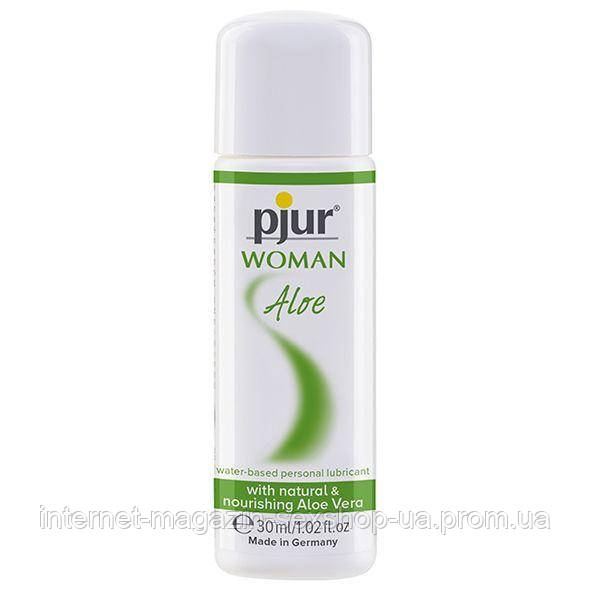 

Лубрикант на водной основе pjur Woman Aloe 30 мл с экстрактом алоэ, увлажняющий, без парабенов