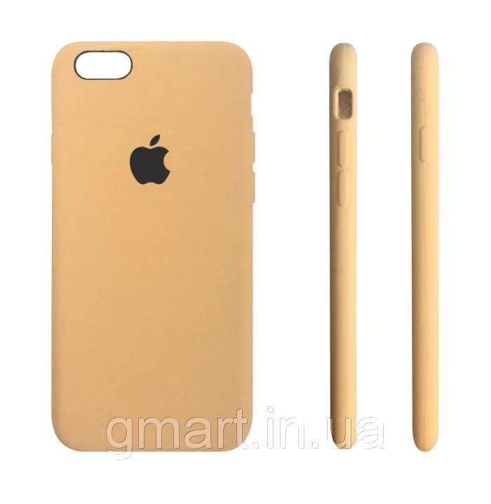 

Чехол силиконовый Apple Silicone Case iPhone 6 (желтый), Чохол силіконовий Apple Silicone Case iPhone 6 Mustard Beige (гірчичний)