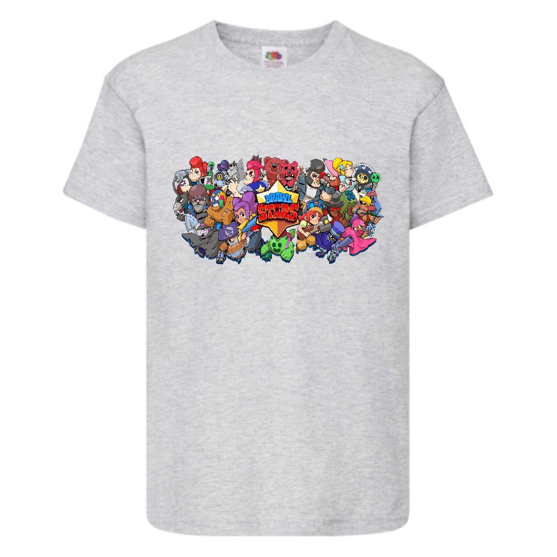 

Футболка детская Бравл Старс (Brawl Stars) серая (BS gr-4)