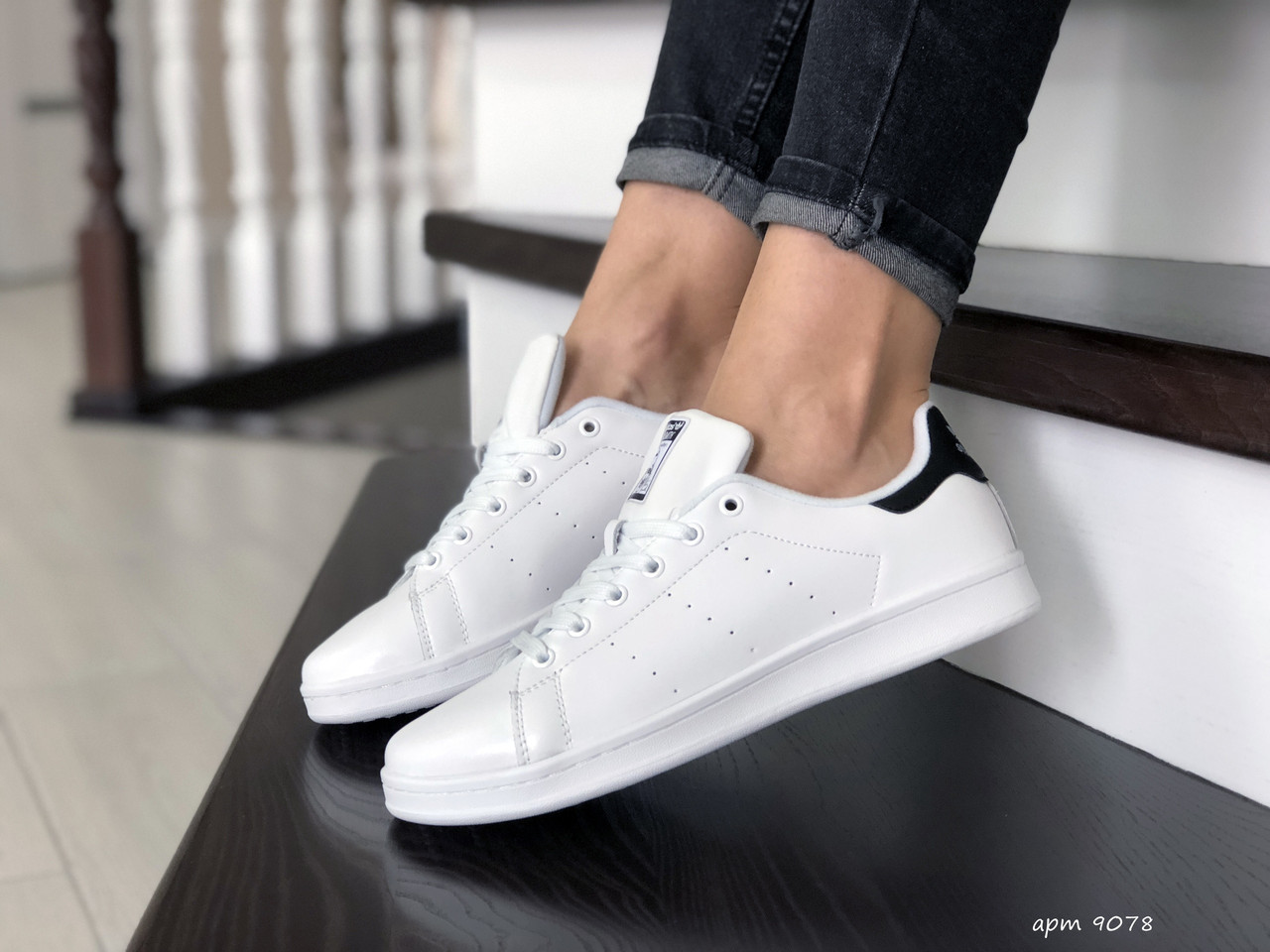 

Кроссовки женские Adidas Stan Smith белые, Адидас Стен Смит, натуральная кожа, прошиты. Код SD-9078 да, да, да, 36, да