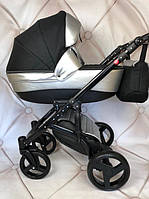 Детская универсальная коляска 2 в 1 Коляска 2 в 1 Baby Pram Bellinil  ( Черно-Серебристая ), фото 1
