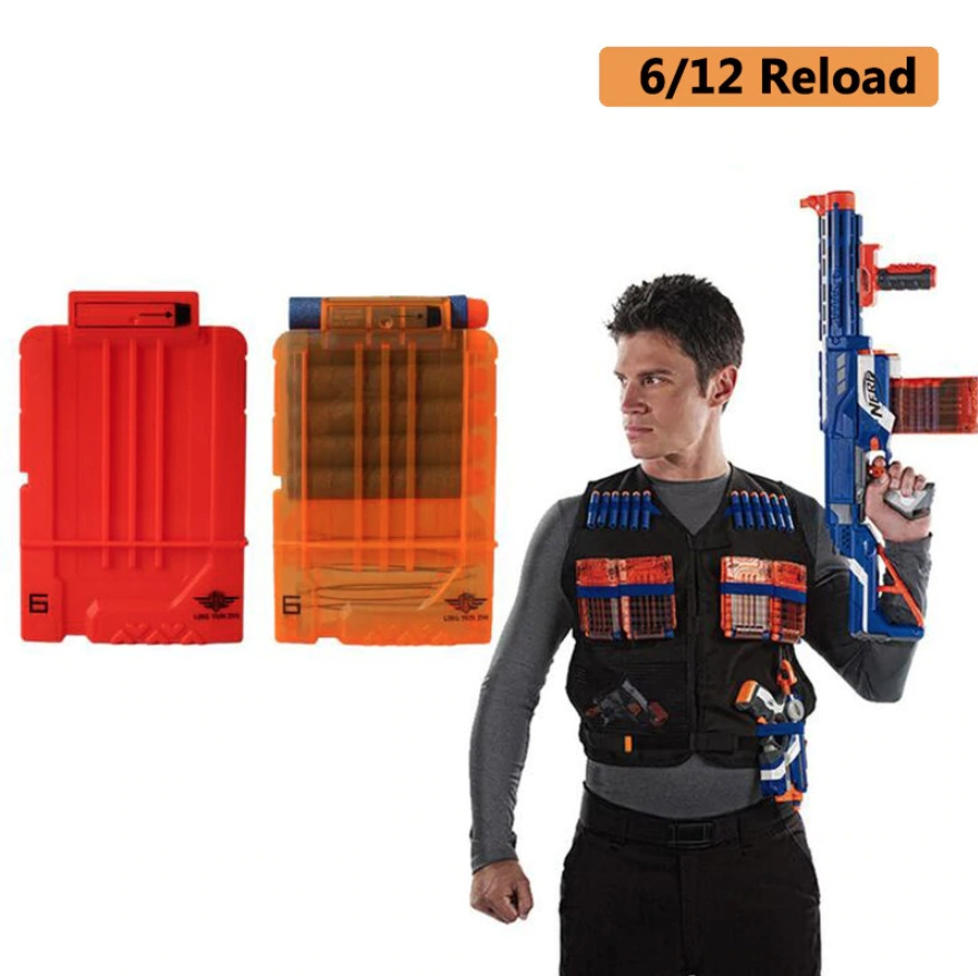 

Полупрозрачный магазин для оружия Nerf 6 стрел - Transparent arsenal for weapons Nerf 6 arrows GM-14-156197, Белый