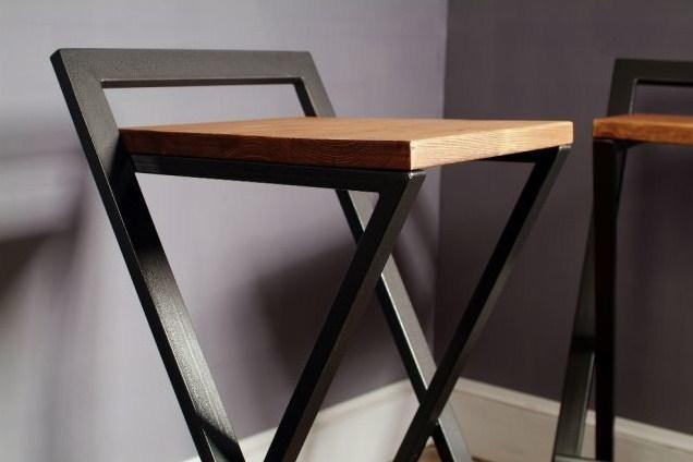 Стильный стул Лофт подойдет для баров, кафе, кухни студии, и просто для себя, фото 5