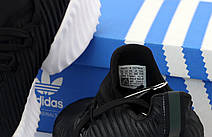 Кроссовки мужские Adidas Alphabounce Instinct черные на белой подошве ((на стилі)), фото 3