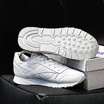Кросівки чоловічі Reebok Classic білі ((на стилі)), фото 2