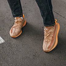 Кросівки жіночі Adidas Yeezy Boost 350 V2 Clay помаранчеві ((на стилі)), фото 3