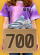 Кроссовки женские Adidas Yeezy boost 700 "Inertia"голубые ((на стилі)), фото 2