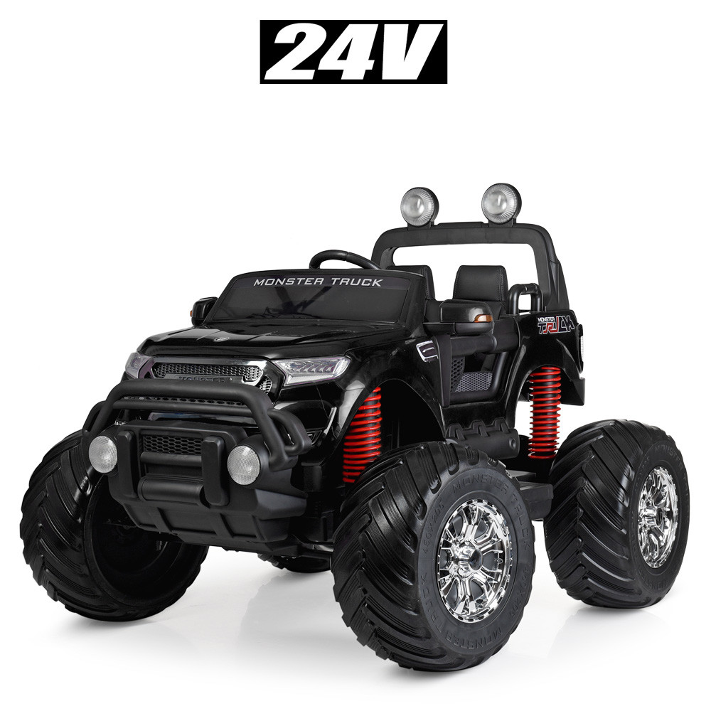 

Электромобиль детский джип Monster Truck M 4273ELS-2(24V) | Крашеный корпус, 2 мотора по 35W, MP3, USB, Черный