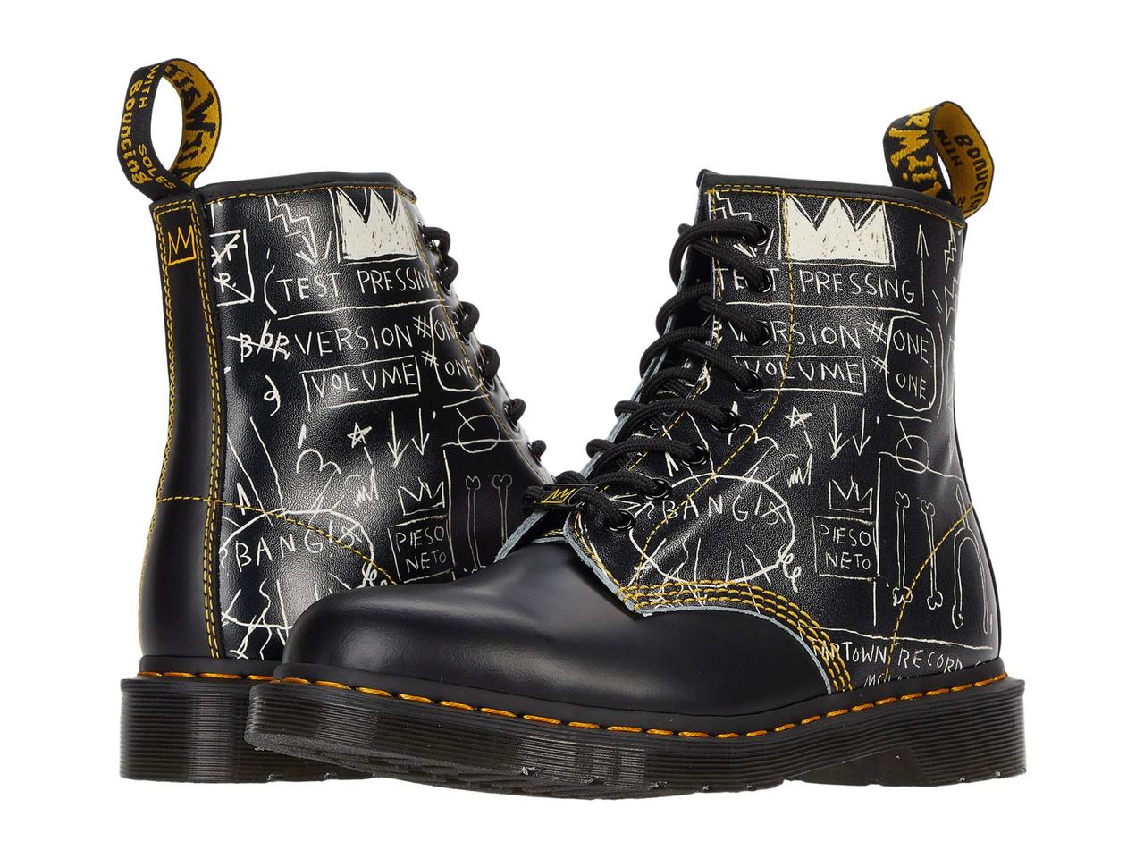 

Ботинки/Сапоги (Оригинал) Dr. Martens 1460 Basquiat Black/White Test Pressing Basquiat Backhand/Smooth