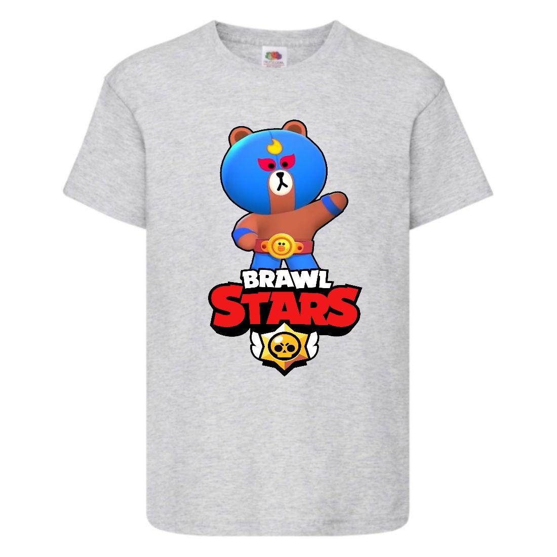 

Футболка детская Бравл Старс Эль Браун (Brawl Stars El Brown ) серая (BS ElBro gr-1)