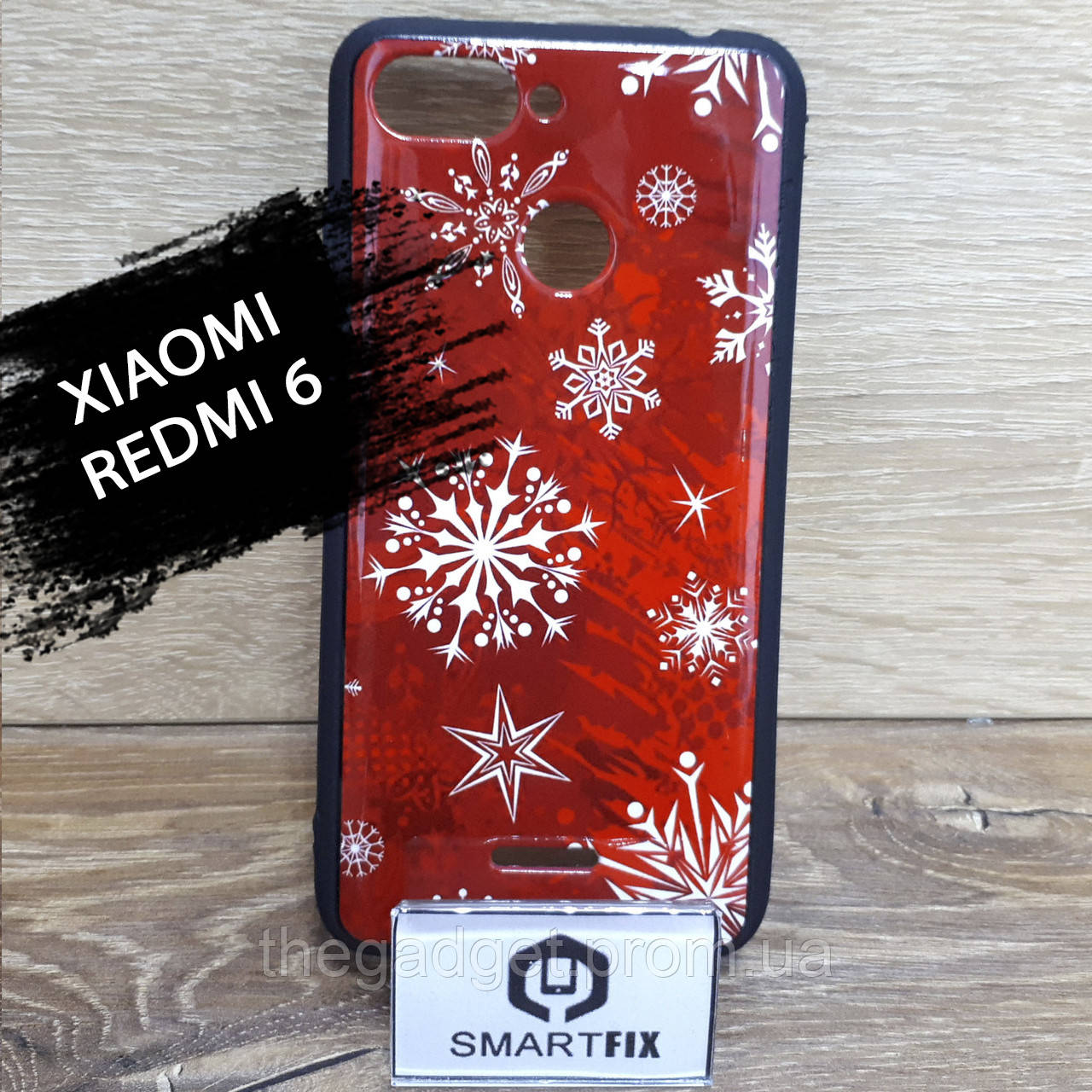 

Чехол с рисунком для Xiaomi Redmi 6, Черный