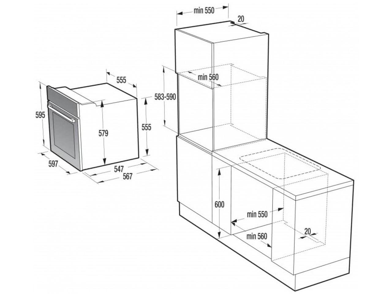 Духовой шкаф gorenje bo625e01bk