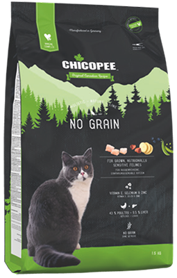 

Сухой корм для котов Chicopee HNL Cat No Grain Adult с птицей и печенью 1.5 кг