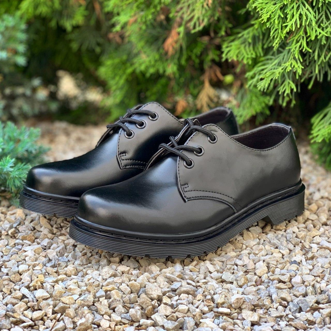 

Туфли унисекс Dr. Martens 1461 Mono Black, Разноцвет