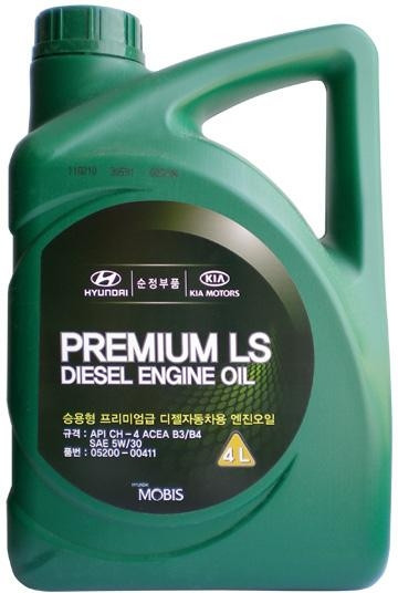 

Моторное масло MOBIS Premium LS Diesel /4л (05200-00411)