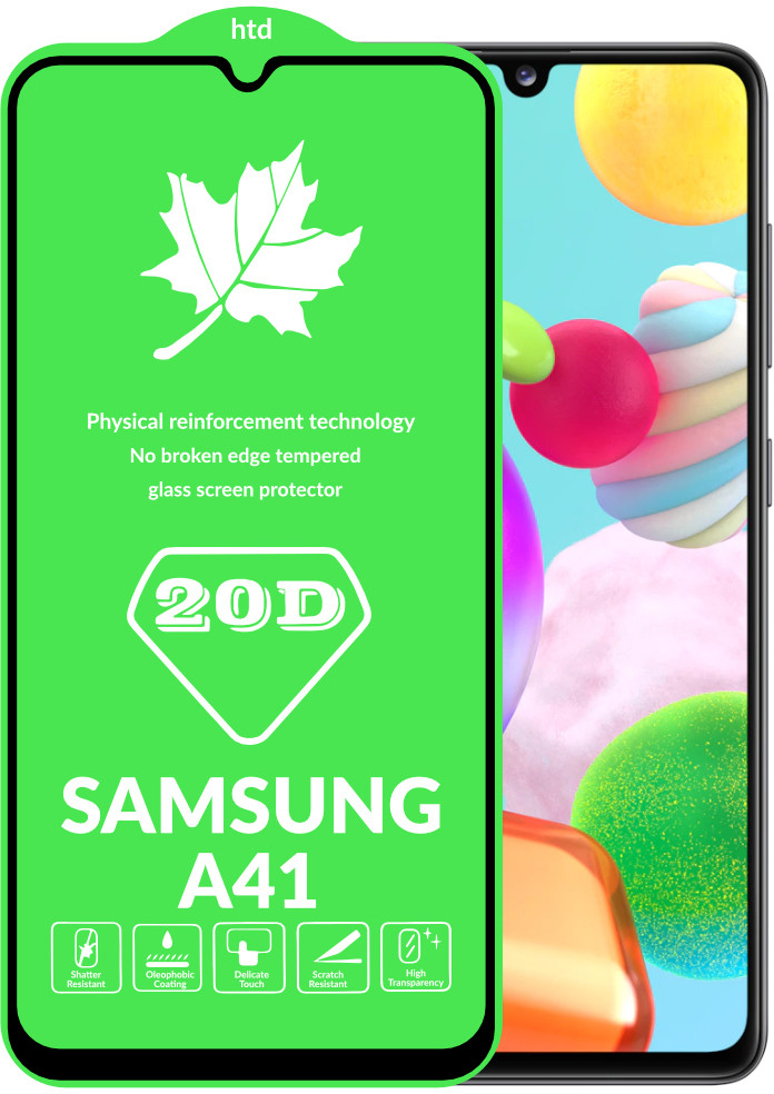 

20D Стекло Samsung Galaxy A41 A415 (большой радиус) (Самсунг Галакси А41