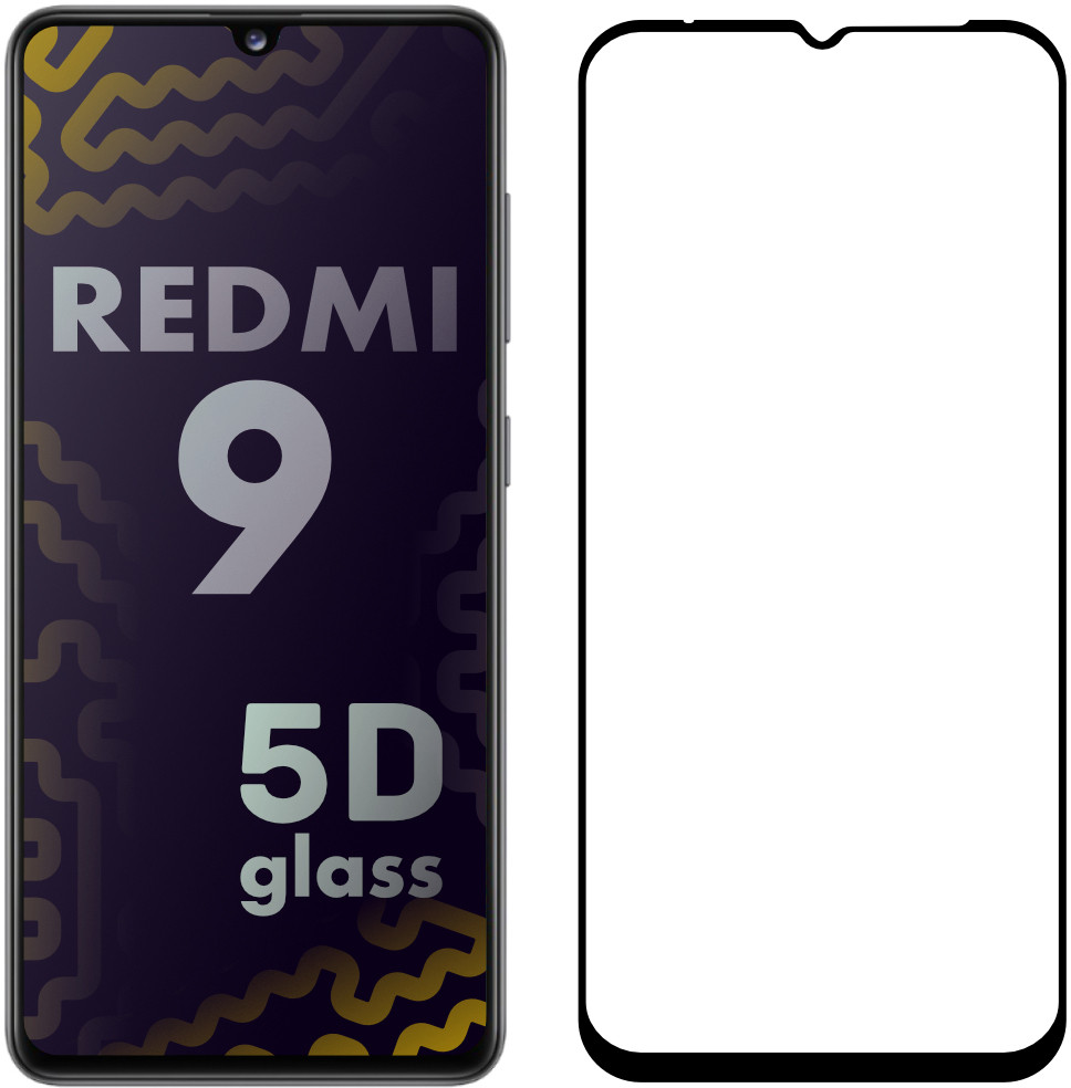 

5D стекло Xiaomi Redmi 9 (Защитное Full Glue) (Сяоми Ксиаоми Редми 9)