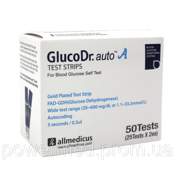 

Тест-полоски глюкодоктор GlucoDr 50шт. Срок 05.2022