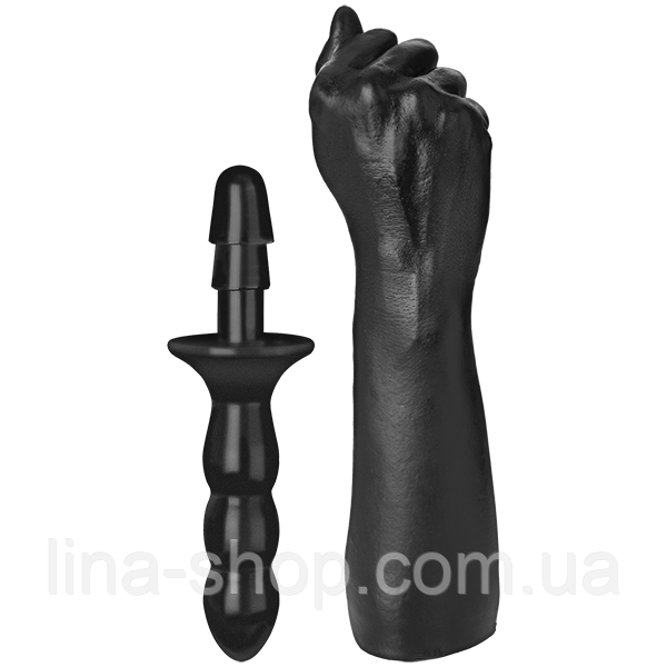 

Кулак для фистинга Doc Johnson Titanmen The Fist with Vac-U-Lock Compatible Handle, диаметр 7,6см, Черный