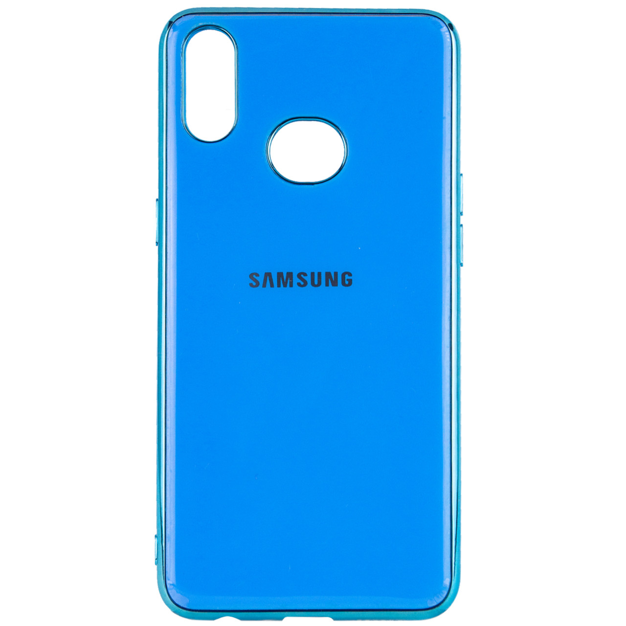 

Противоударный Чехол накладка Epik Glossy Logo NEW для Samsung Galaxy A10S Голубой / Light Blue