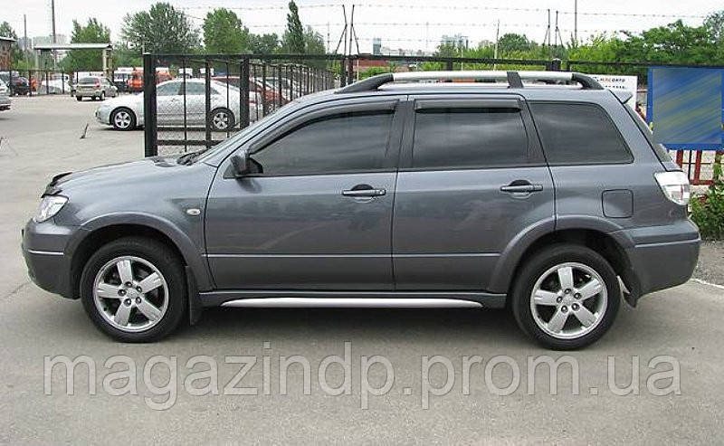 

Дефлекторы окон (ветровики) MITSUBISHI OUTLANDER 00-07/Аиртрек , 4ч., темный