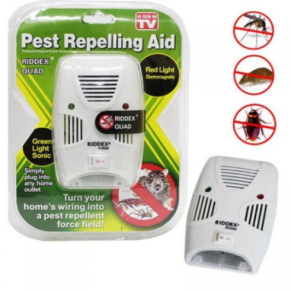 

Отпугиватель электромагнитный мышей тараканов мух комаров Riddex Quad Pest Repelling Aid