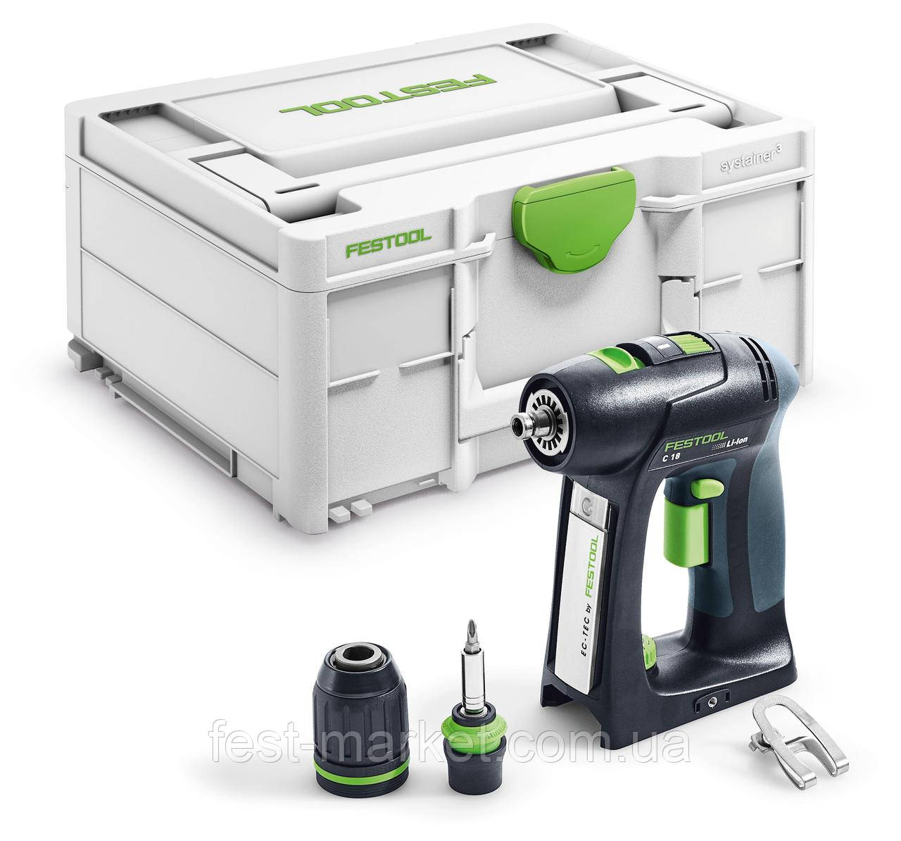 

Аккумуляторная дрель-шуруповёрт C 18 Li-Basic Festool 576434