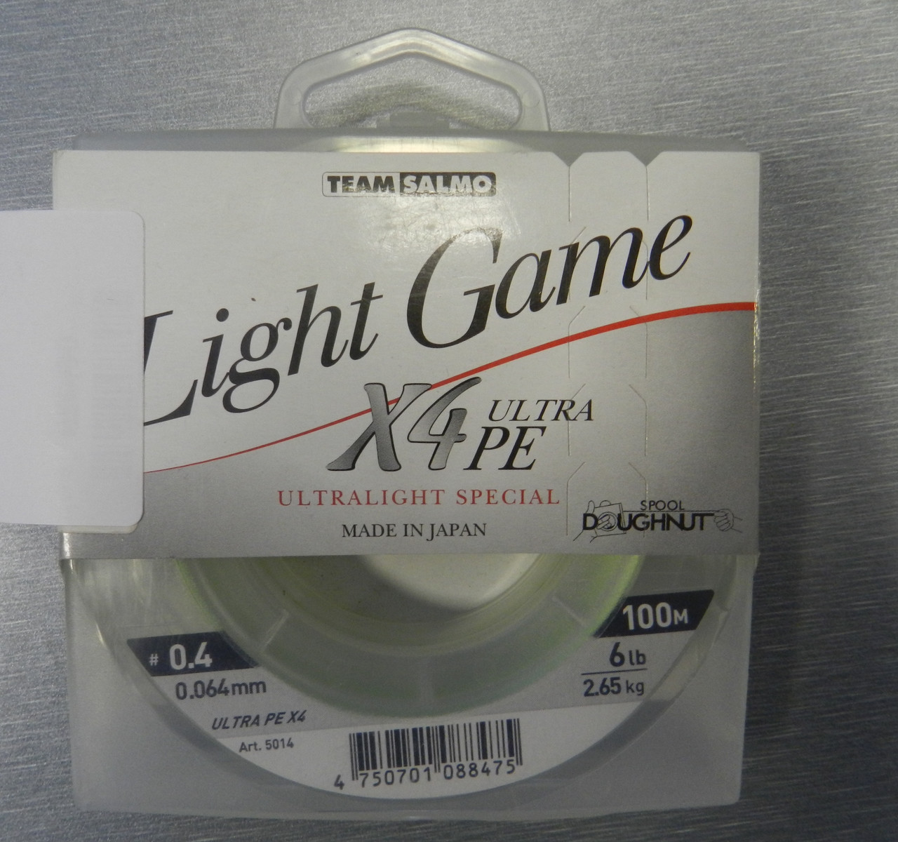 

Шнур TEAM SALMO LIGHT GAME X4 ULTRA PE 150 m 0.064mm 2.65kg