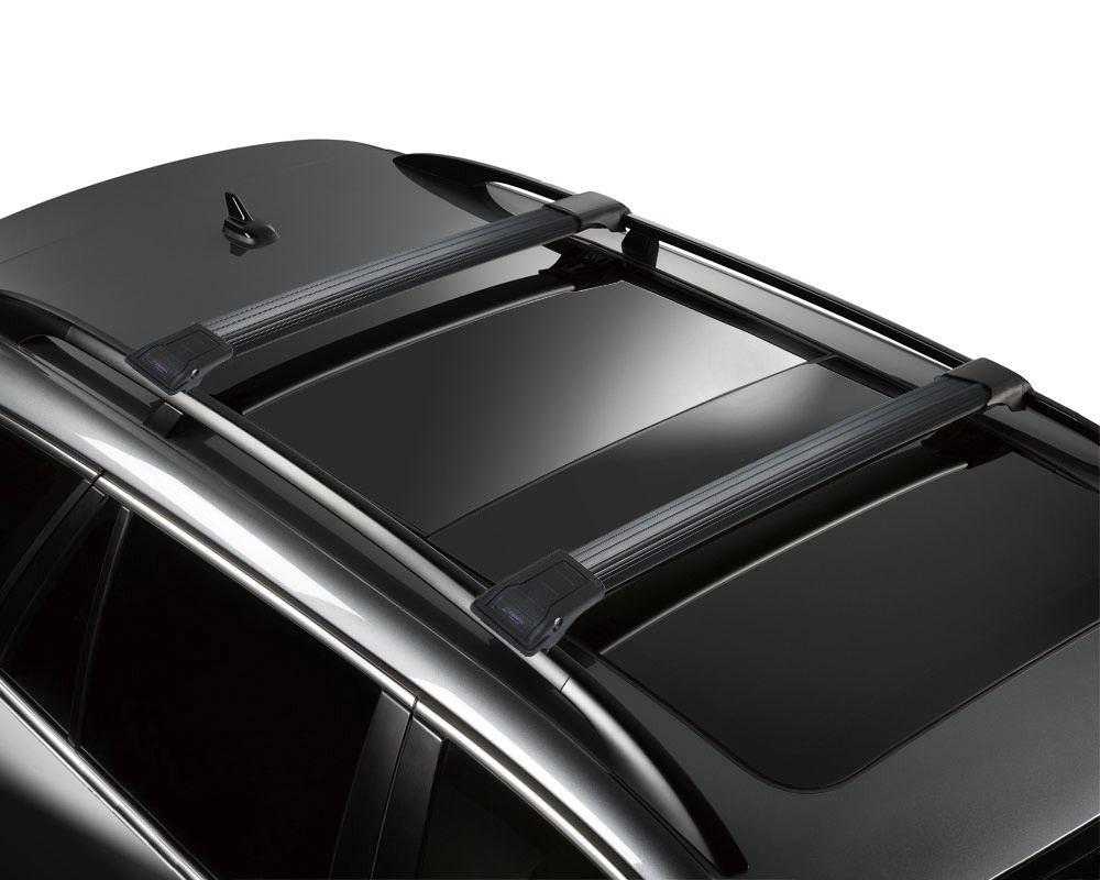 

Багажник на крышу Peugeot 207 2007-2009 черный на рейлинги