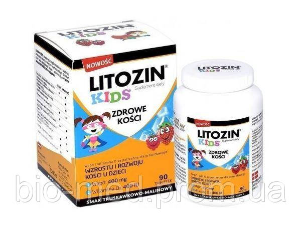 

Litozin Kids - cпособствует нормальному развитию и росту костей у детей, 90 таб.