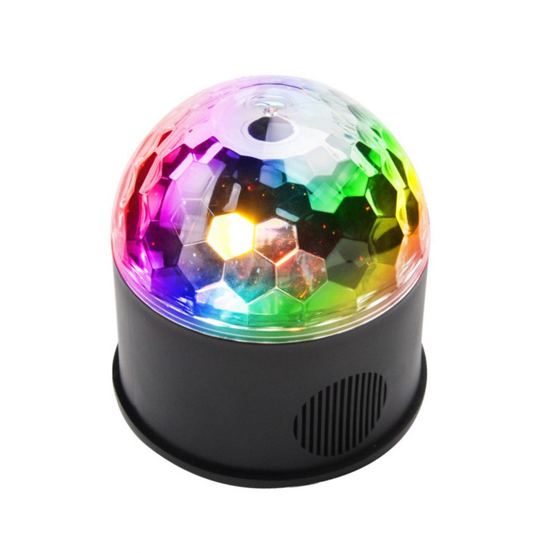Диско шар EKOOT M-M09 MINI LED Bluetooth цветомузыка 9 цветов хрусталь
