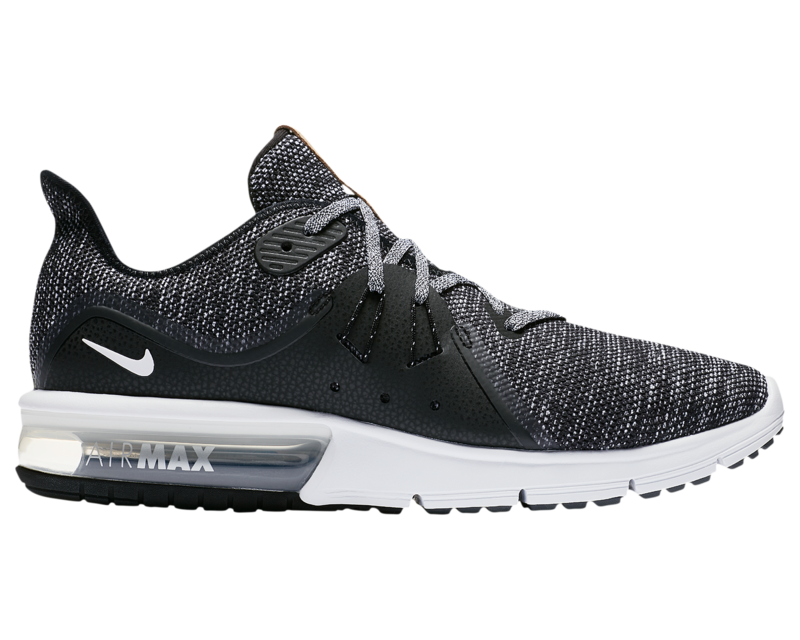 nike air max sequent 3 black and white