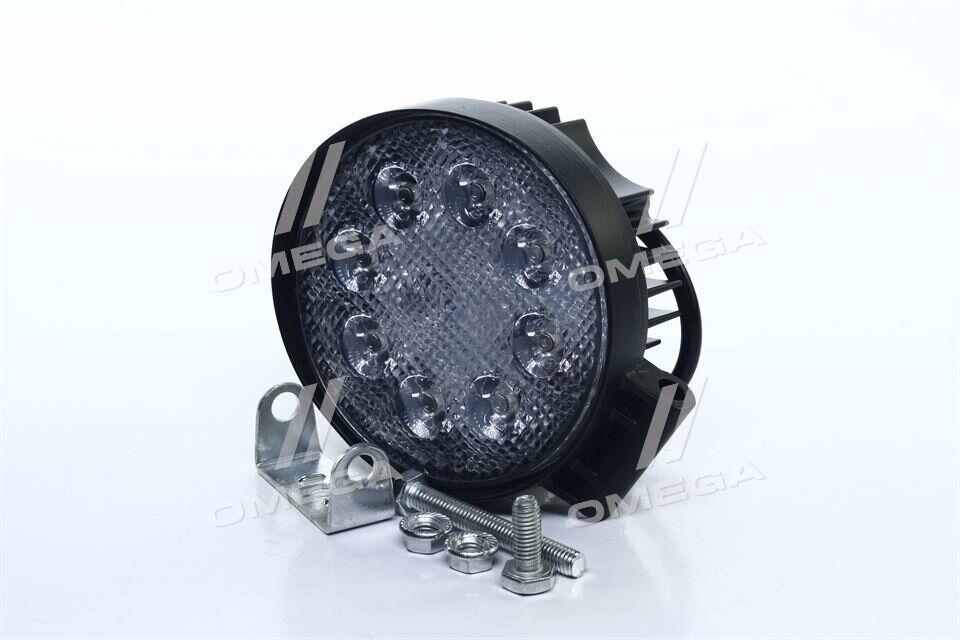 

Фара LED круглая 24W, 8 ламп, 110*128мм, широкий луч (ДК)